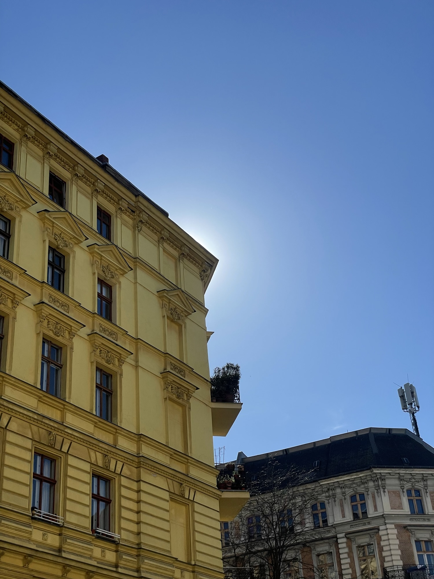 Soft spring light on a Berlin street in Kreuzberg